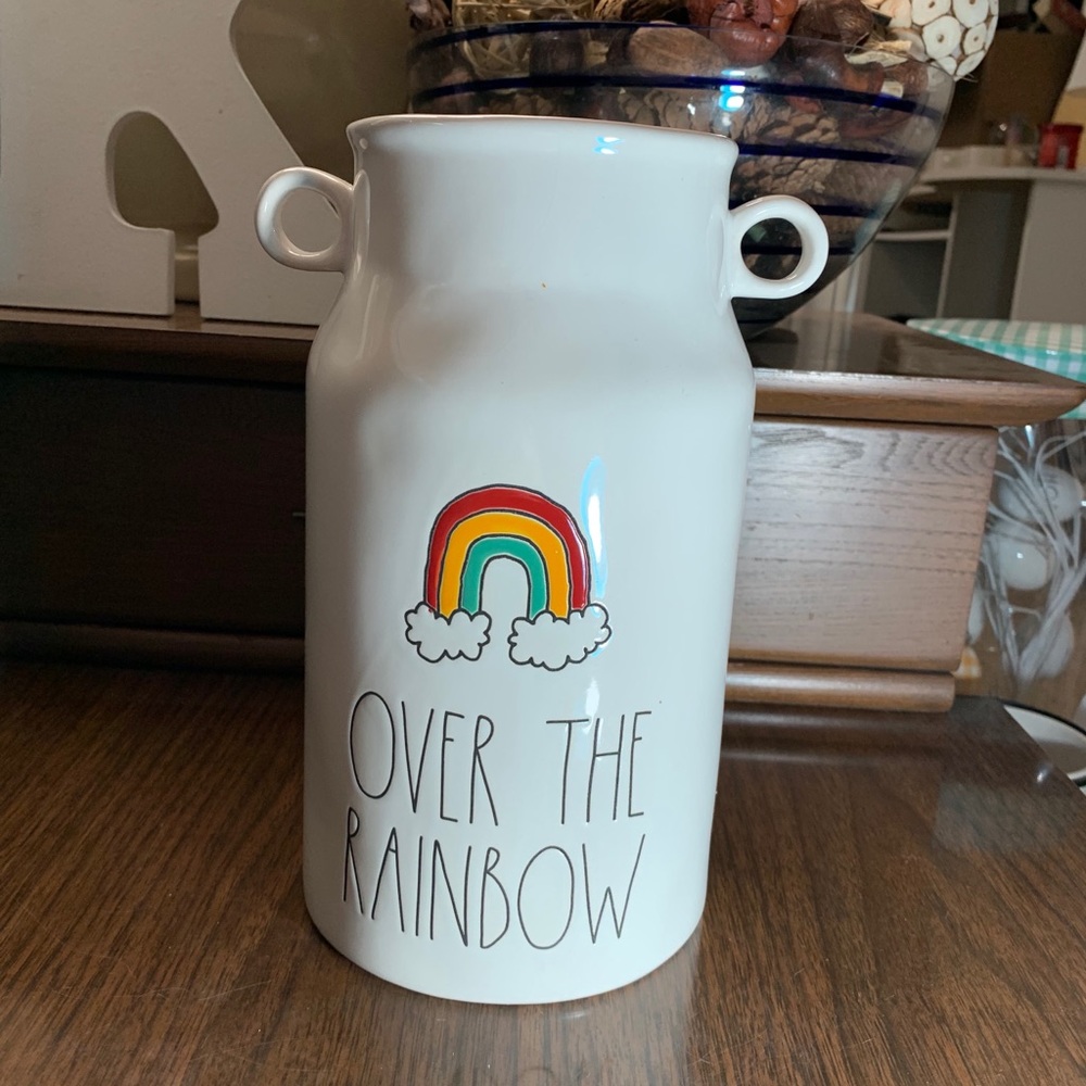 COPY - Rae dunn over the rainbow milk jug vase
